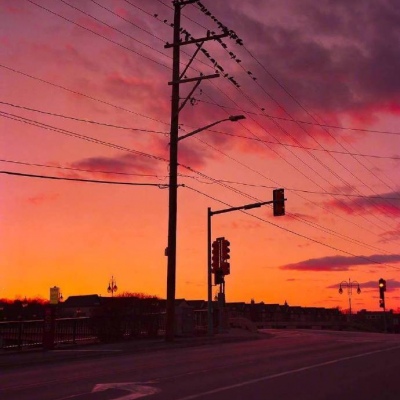 甜词  唯美意境背景图  夕阳