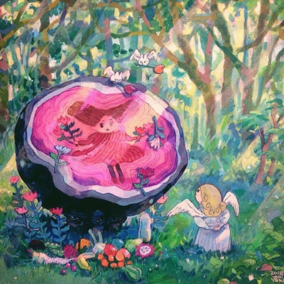 陆川泫 意境时尚治愈系手绘图片/一发现你的星群 我就朝你飞行