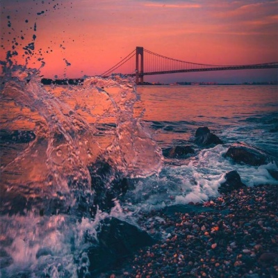 唯美意境/黄昏/大海/背景图/水逆退散 点赞接收好运