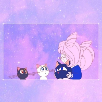 江煜/美少女战士粉红背景图