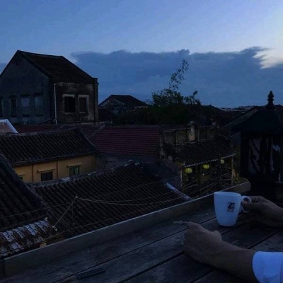 夜幕 深色系静物 伤感朋友圈背景图.