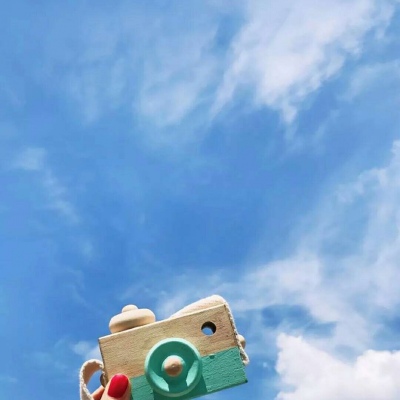 安奈 蓝色清新系背景图