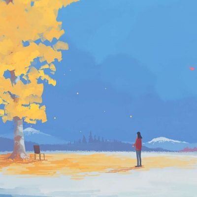 齐烟/跨过晨昏线   便是永夜#唯美#插图#