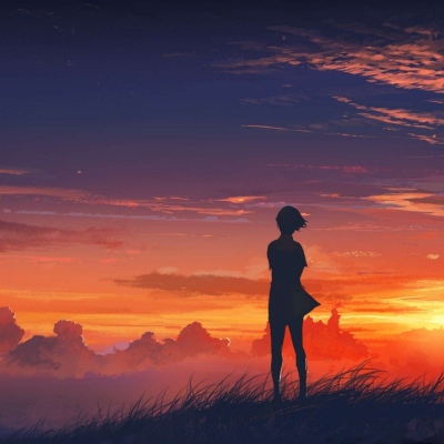 齐烟/跨过晨昏线   便是永夜#唯美#插图#