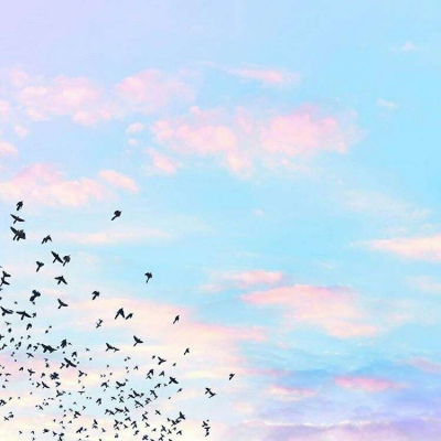 江奕/可爱唯美粉色系天空壁纸/满满的少女心