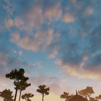 唯美背景图/天空/日复一日的活着 没有很难过 也没有很快乐。