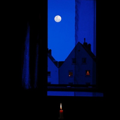 夜，团头，壁纸