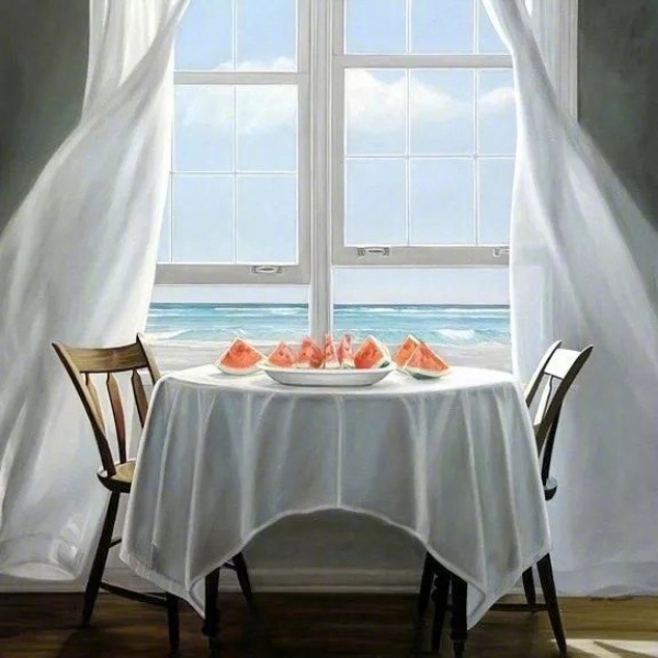 唯美家居风 静物/Karen Hollingsworth 绘画作品 起风了