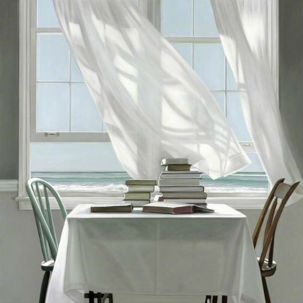唯美家居风 静物/Karen Hollingsworth 绘画作品 起风了