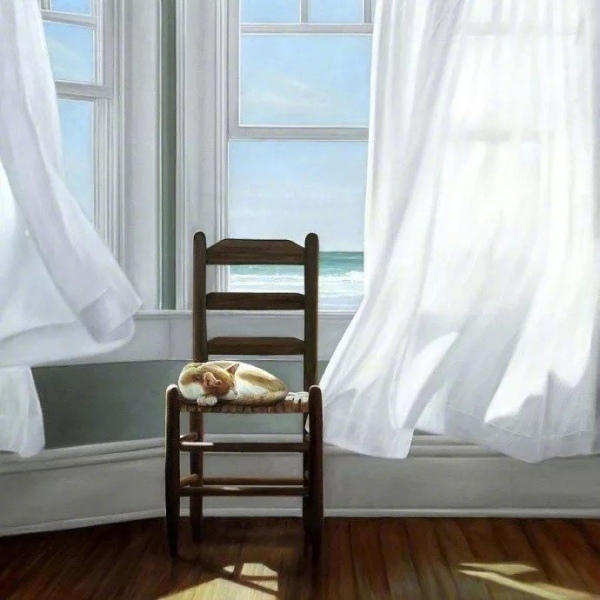 唯美家居风 静物/Karen Hollingsworth 绘画作品 起风了