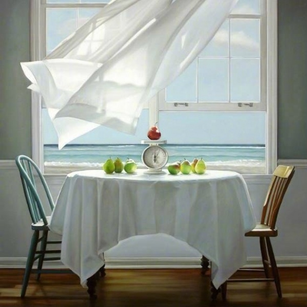 唯美家居风 静物/Karen Hollingsworth 绘画作品 起风了
