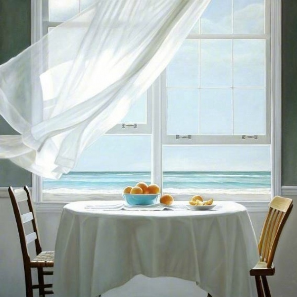 唯美家居风 静物/Karen Hollingsworth 绘画作品 起风了