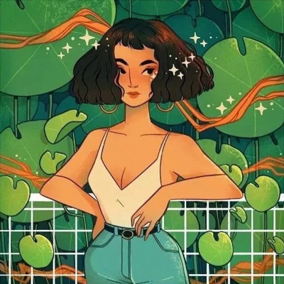 治愈系唯美插图.   窗外下着冷清清的雨