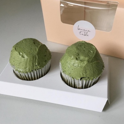 绿色系清新背景（绿色 食品 抹茶） 月牙儿