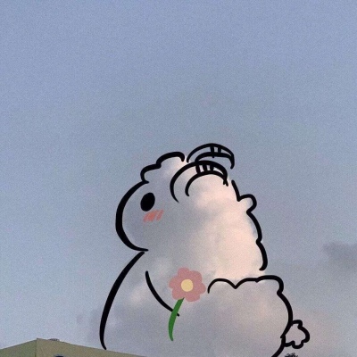 沈曦：唯美可爱天空云朵背景图