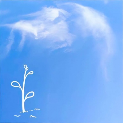 沈曦：唯美可爱天空云朵背景图