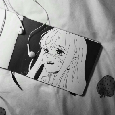 江奕/ins黑白背景图/要知道女孩子心情不好就会打句话。