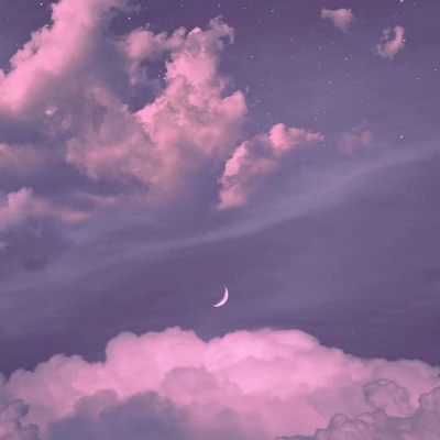 天空唯美风景美图   月亮生活就是填不满的黑色