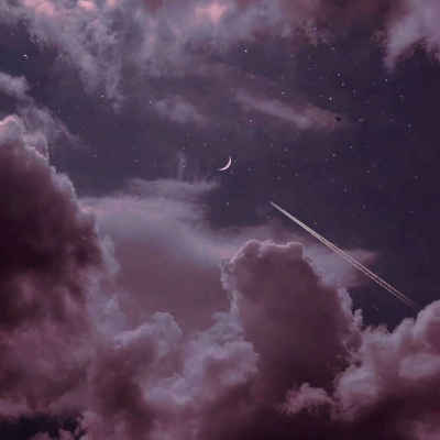 天空唯美风景美图   月亮生活就是填不满的黑色