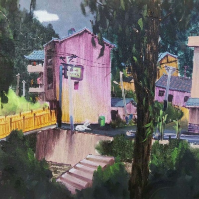 独一无二的唯美油画:我隐居深山只为逃离你的笑容。‖素质拿图点赞＋关注