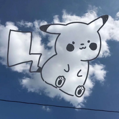 清新动物蓝天白云背景图?
