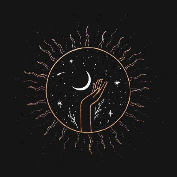 芯儿   黑色系星球背景图