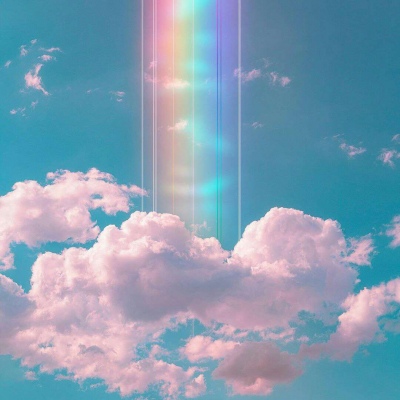 彩色云朵背景图
