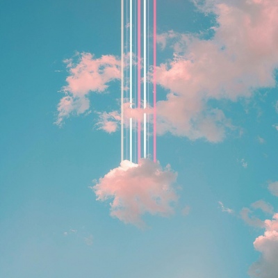 彩色云朵背景图