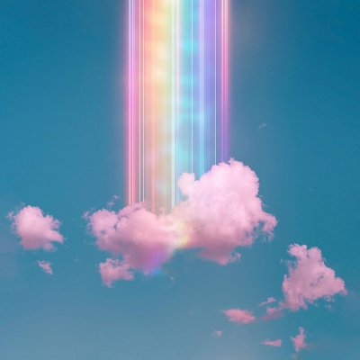 彩色云朵背景图