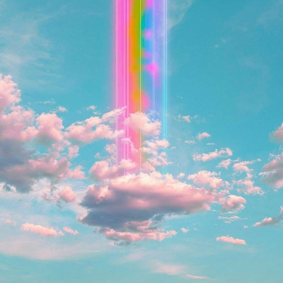 彩色云朵背景图