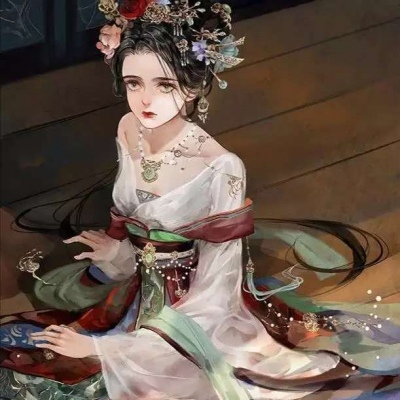 唐崎夜雨 二次元古风女生头像