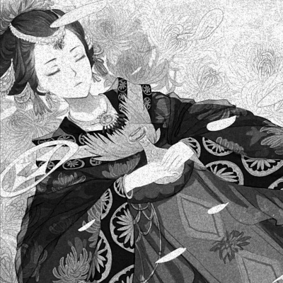 念七 古风女生精致黑白头像