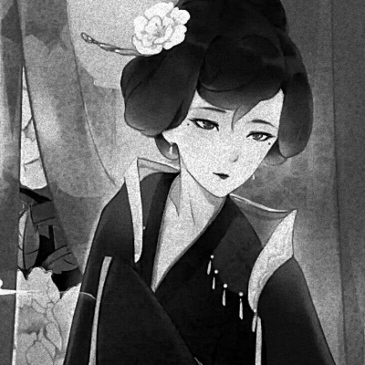 念七 古风女生精致黑白头像
