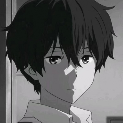 齐烟    黑白动漫男头     望喜
