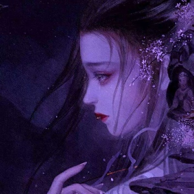 唐崎夜雨 二次元丧系女生头像