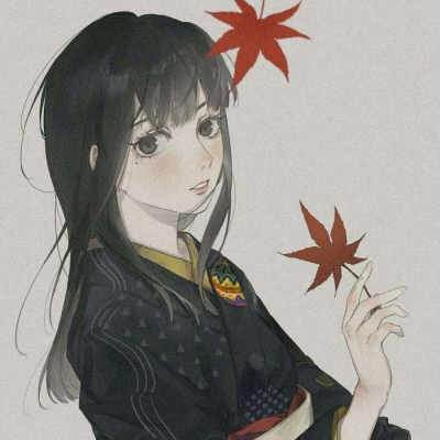 唐崎夜雨 二次元丧系女生头像