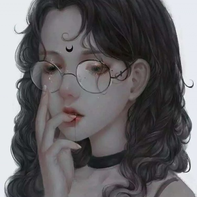 唐崎夜雨 二次元丧系女生头像