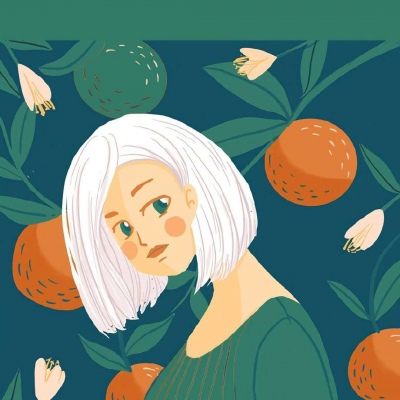 浔熙 插画女生头像 图源网络 侵权致歉
