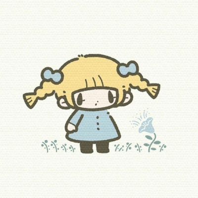 念七  手绘可爱卡通女生精致