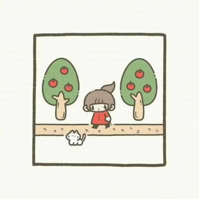 念七  手绘可爱卡通女生精致