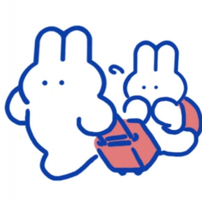 恬恬/最新蓝色兔兔表情包头像/兔兔日常