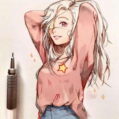 念七  动漫手绘精致女生