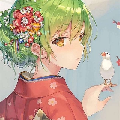 二次元和风女头  唐崎夜雨