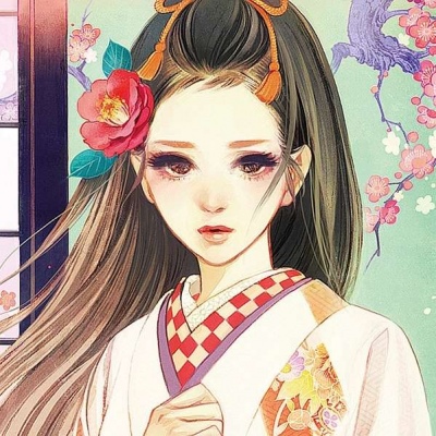 二次元和风女头  唐崎夜雨