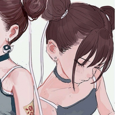 帝江:手绘漂亮独一无二闺蜜头像