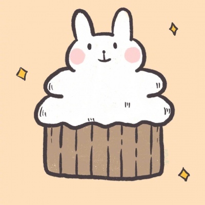 可爱小插画分享/兔兔甜品/橙小鹿C