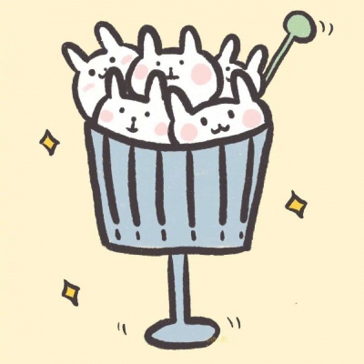 可爱小插画分享/兔兔甜品/橙小鹿C