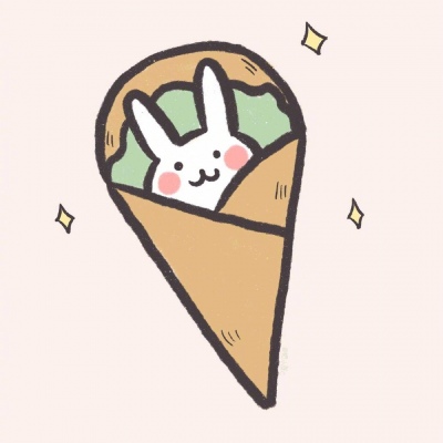 可爱小插画分享/兔兔甜品/橙小鹿C
