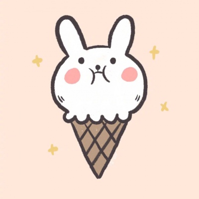 可爱小插画分享/兔兔甜品/橙小鹿C