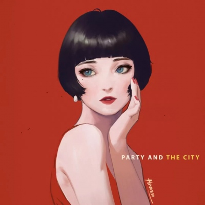 彩绘插画头像  韩国艺术家作品